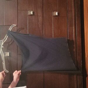 One shoulder black tank top size small